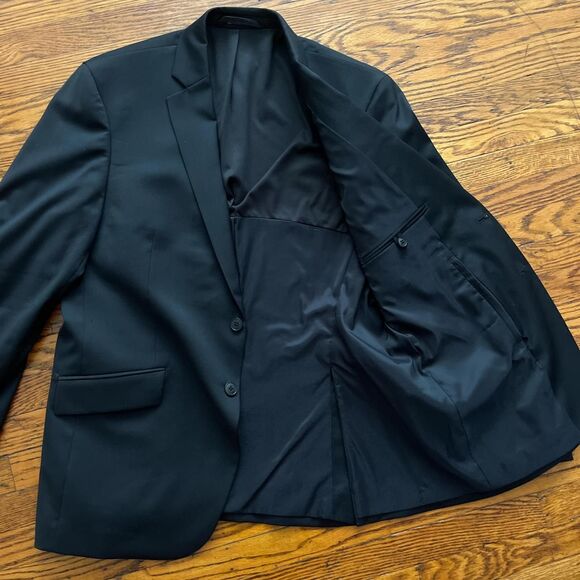 Joseph Abboud Black 2-Button Blazer Men's 43R - Picture 3 of 5